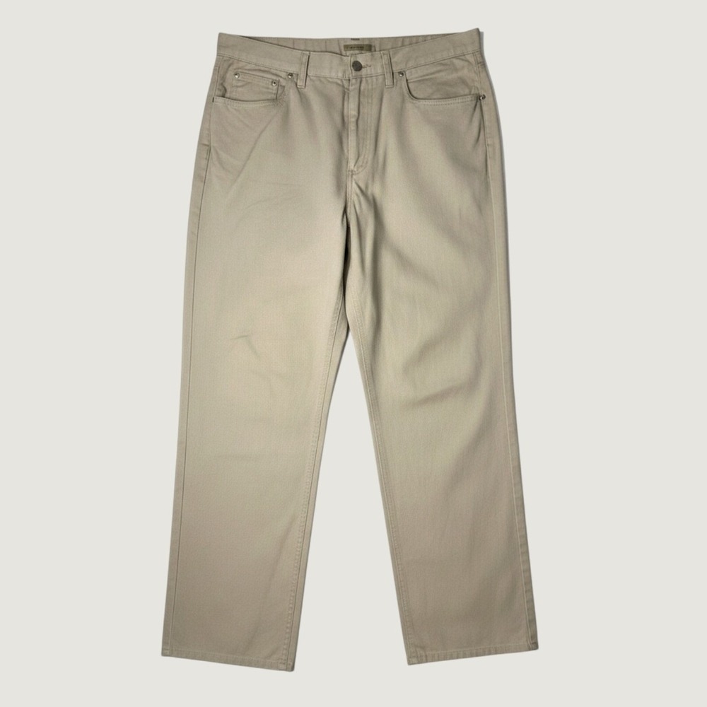 Liz Claiborne Lizwear Pants Womens Khaki Straight Leg Cotton Chino Sz‎ 16 *FLAW